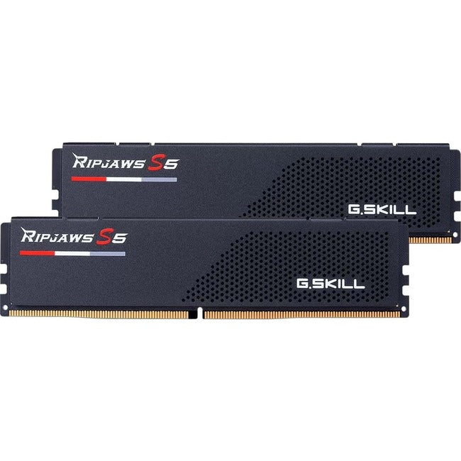 G.SKILL Ripjaws S5 RAM Module for Server, Desktop PC, Motherboard - 64 GB (2 x 32GB) - DDR5-5600/PC5-44800 DDR5 SDRAM - 5600 MHz - 1.25 V G.SKILL Ripjaws S5 RAM Module for Server, Desktop PC, Motherboard - 64 GB (2 x 32GB) - DDR5-5600/PC5-44800 DDR5 SDRAM - 5600 MHz - 1.25 V